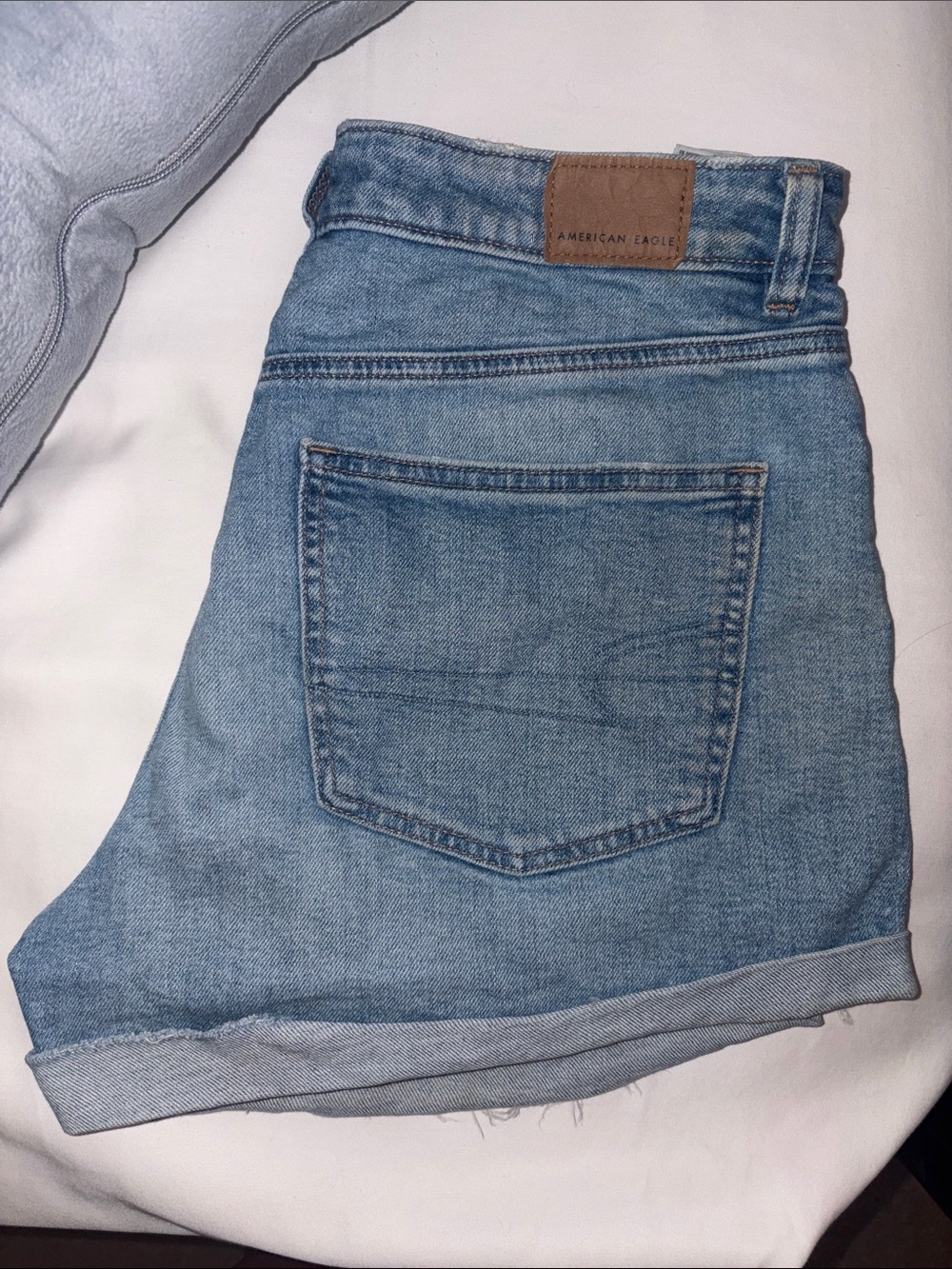 American Eagle Outfitters Light Wash Blue Denim Jean Shorts